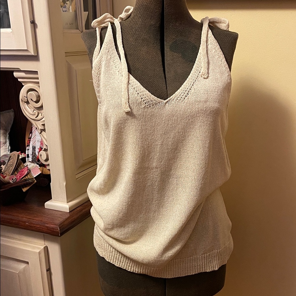 BiBi Cream Knit Camisole Top